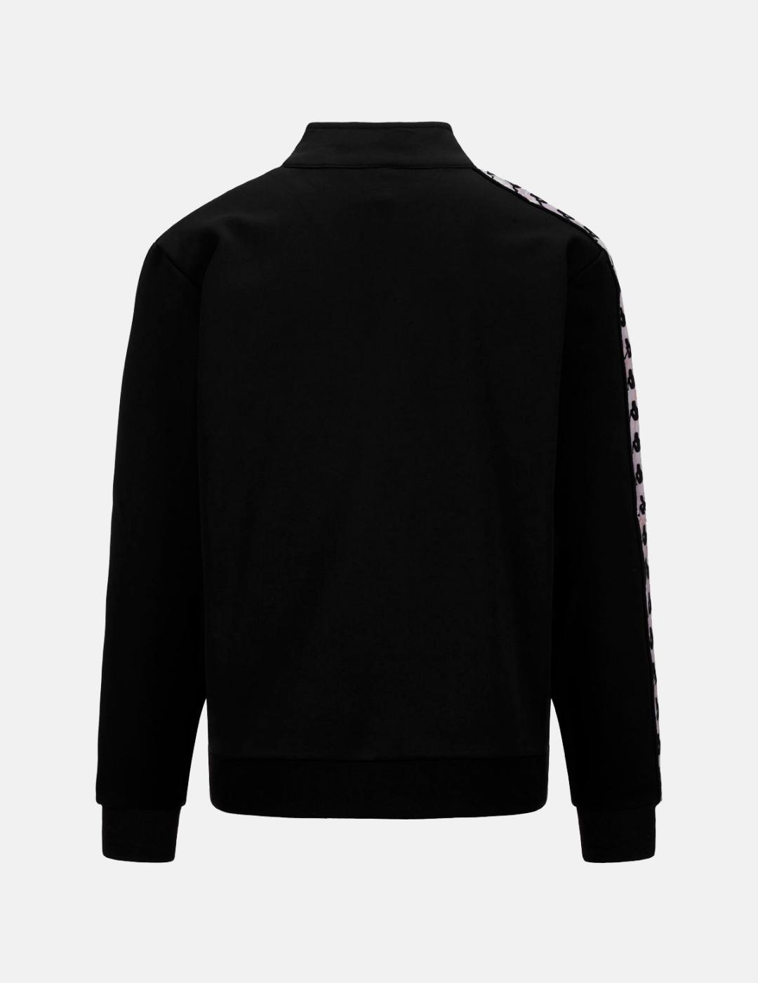 Sudadera KAPPA PULLIOGT - Black/White Milk/Grey Warm