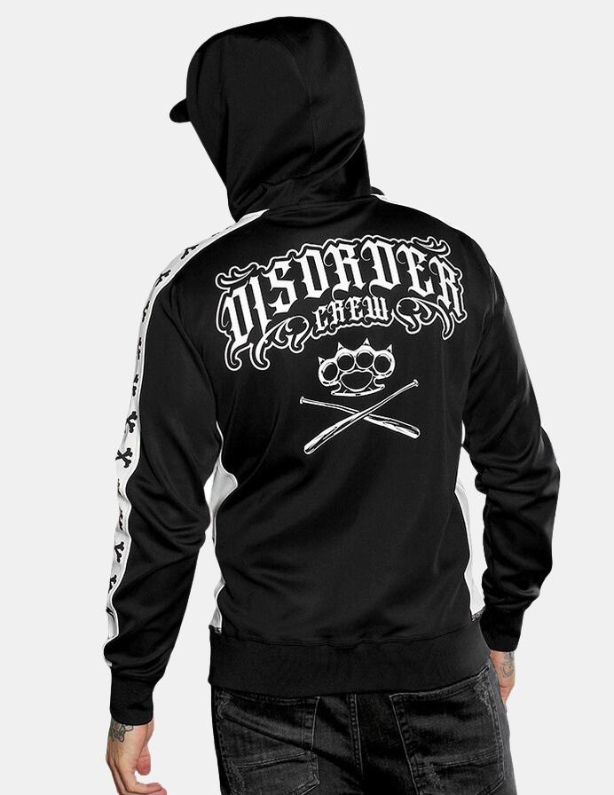 Sudadera HYRAW Capucha Abierta DISORDER - Black/White