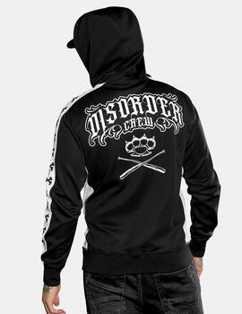 Sudadera HYRAW Capucha Abierta DISORDER - Black/White