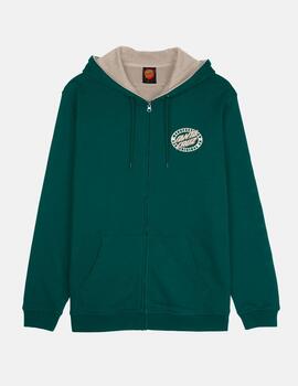 Sudadera Cap. Abierta SANTA CRUZ MFG OVAL DOT - Rainforest