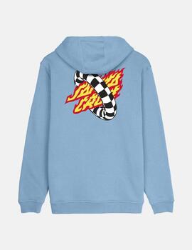 Sudadera Capucha SANTA CRUZ GOAL FLAME - Crystal Blue