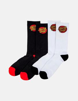 Calcetines SANTA CRUZ Classic Dot (2 Pack) - Assorted