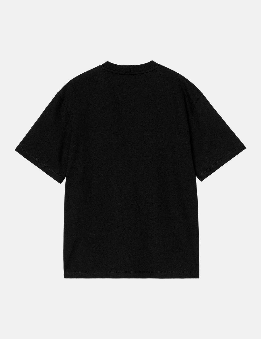 Camiseta CARHARTT W' RIVET SCRIPT - Black / Silver