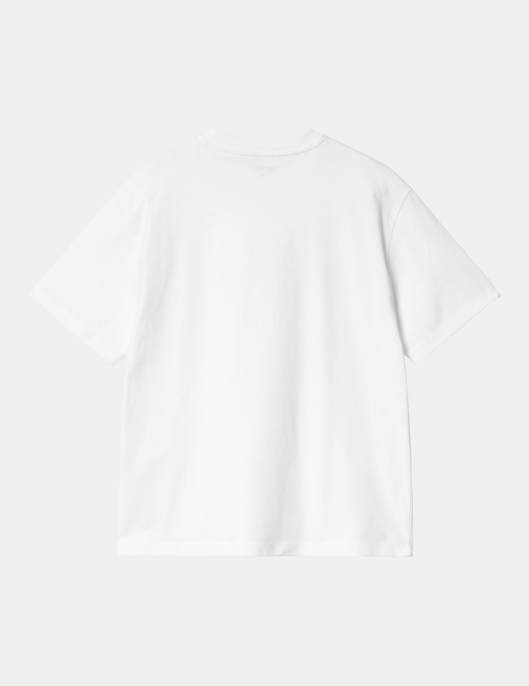 Camiseta CARHARTT W' RIVET SCRIPT - White / Silver