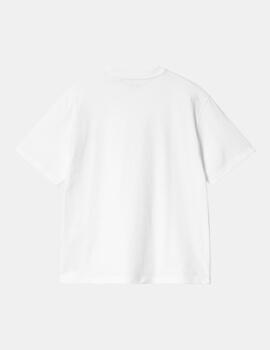 Camiseta CARHARTT W' RIVET SCRIPT - White / Silver