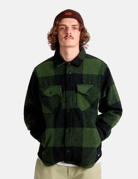 Camisa VANS DENBY FUZZY SHACKET - Black/Loden Green