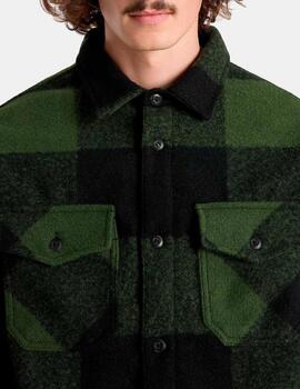 Camisa VANS DENBY FUZZY SHACKET - Black/Loden Green