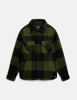 Camisa VANS DENBY FUZZY SHACKET - Black/Loden Green