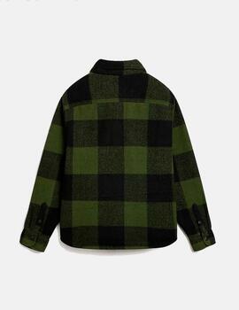 Camisa VANS DENBY FUZZY SHACKET - Black/Loden Green