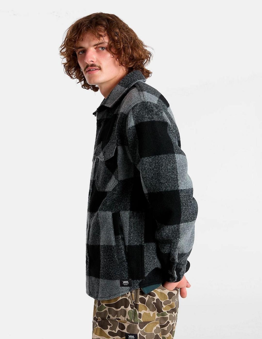 Camisa VANS DENBY FUZZY SHACKET - Black/Drizzle