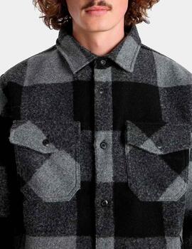 Camisa VANS DENBY FUZZY SHACKET - Black/Drizzle