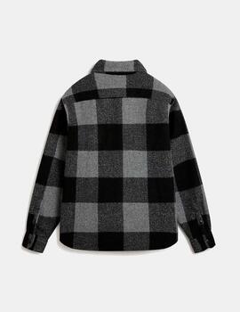 Camisa VANS DENBY FUZZY SHACKET - Black/Drizzle