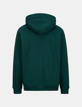 Sudadera Cap. KAPPA AUTHENTIC SHALA - Green Dk/White Mil