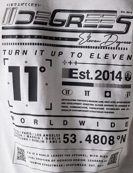 Camiseta 11 DEGREES FUTURE TECH BACK GRAPHIC - White