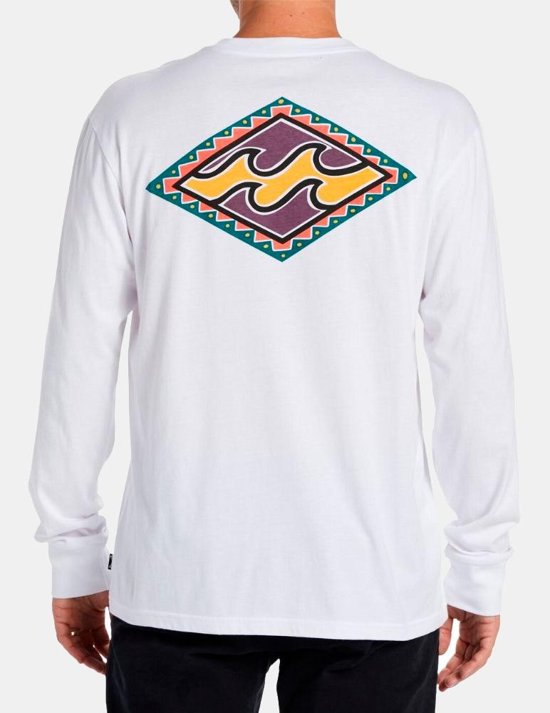 Camiseta BILLABONG CRAYON WAVE LS - White