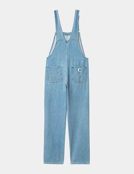 Mono W' CARHARTT BIB OVERALL - Blue Stone Bleached