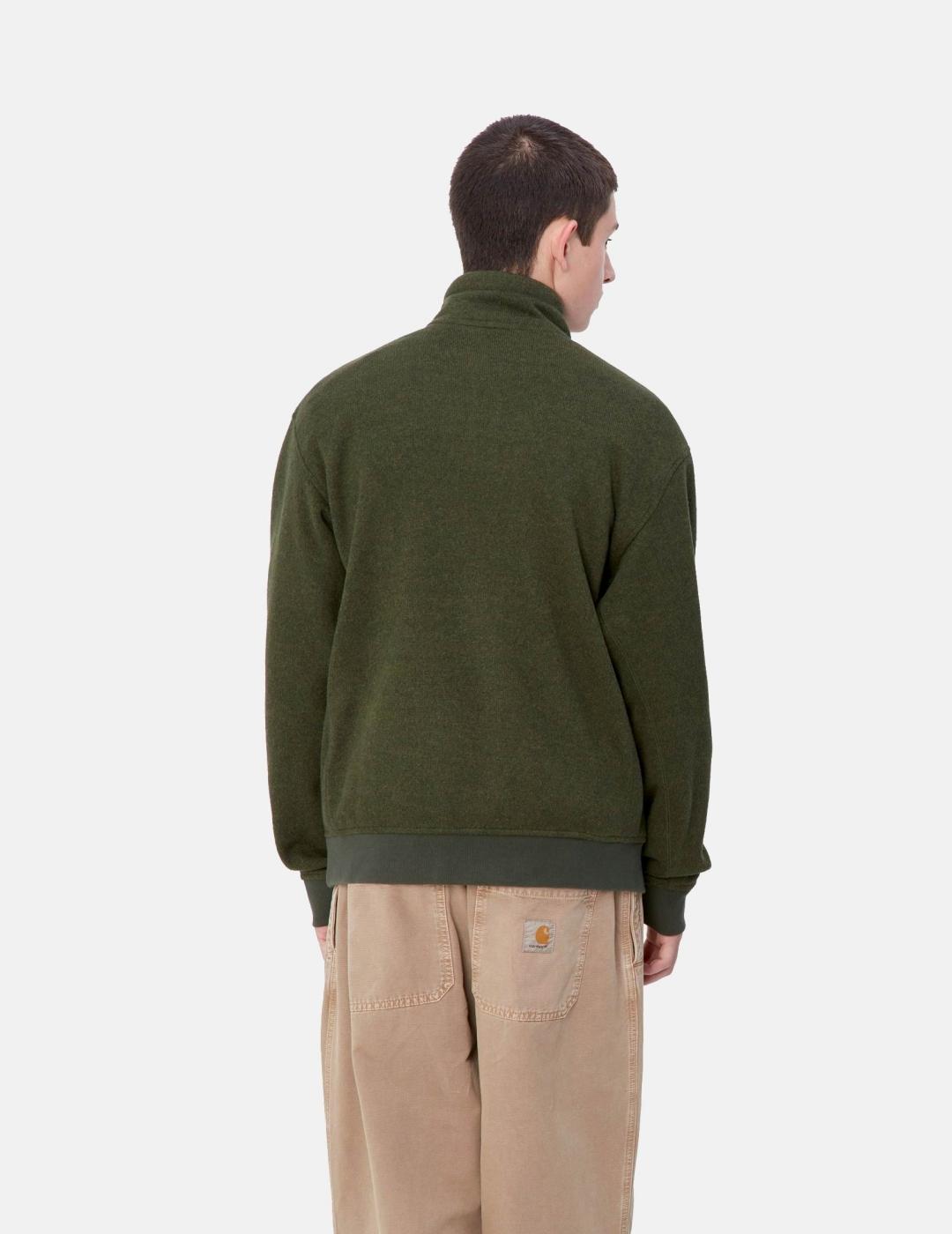 Sudadera CARHARTT LUTHER HALF ZIP - Tarragon Heather