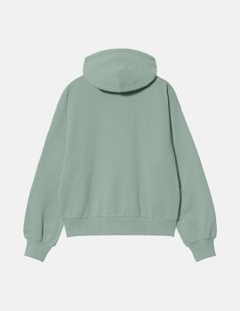 Sudadera W' HOODED CASEY - Frosted Green / Silver