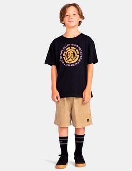 Camiseta JR ELEMENT SUMMER SEAL - Flint Black