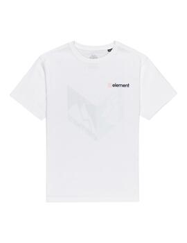 Camiseta JR ELEMENT JOINT CUBE - Optic Whjite