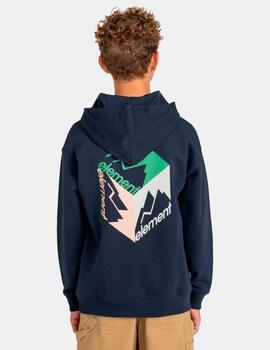 Sudadera Capucha JR ELEMENT JOINT CUBE - Eclipse Navy