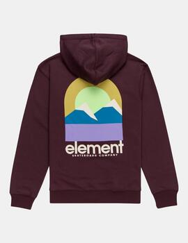 Sudadera Capucha ELEMENT HALO - Plum Perfect