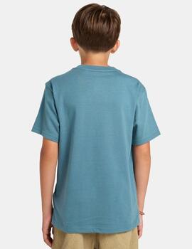 Camiseta JR ELEMENT BASIC PKT LABEL - Hydro