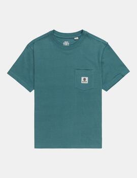 Camiseta JR ELEMENT BASIC PKT LABEL - Hydro