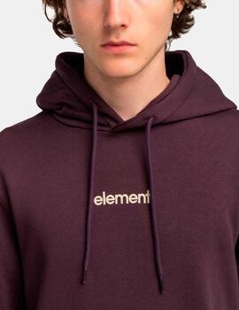 Sudadera Capucha ELEMENT SIMPLE LOGO - Plum Perfect