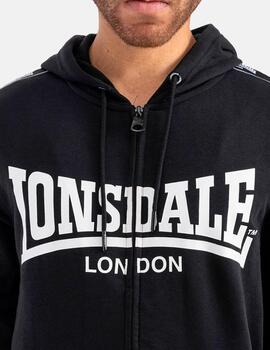 Sudadera Capucha LONSDALE BIGTON - Black/White