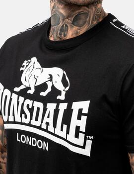 Camiseta LONSDALE STOUR - Black/White