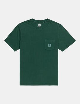 Camiseta ELEMENT BASIC POCKET PIGMENT - Trekking Green