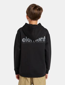 Sudadera Cap. ELEMENT Abierta RAIN CORNELL - Flint Black