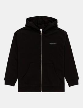 Sudadera Cap. ELEMENT Abierta RAIN CORNELL - Flint Black