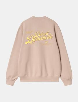 Sudadera Crew CARHARTT GREATEST FLICKS - Fleur De Sel