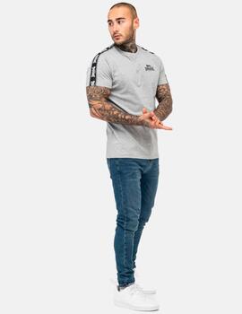 Camiseta LONSDALE BRINDISTER - Marl Grey/Black/White