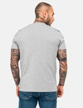 Camiseta LONSDALE BRINDISTER - Marl Grey/Black/White