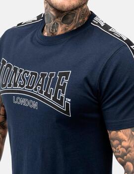 Camiseta LONSDALE VEMENTRY - Navy/Black/White