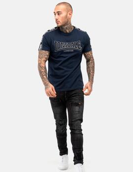 Camiseta LONSDALE VEMENTRY - Navy/Black/White