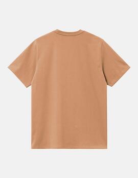 Camiseta CARHARTT CHASE - Dusty H Brown / Gold