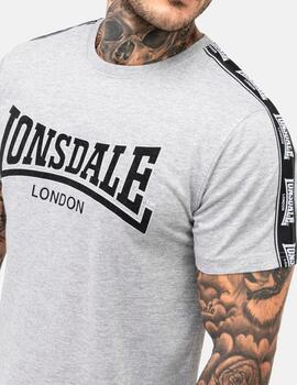 Camiseta LONSDALE VEMENTRY - Marl Grey/Black/White