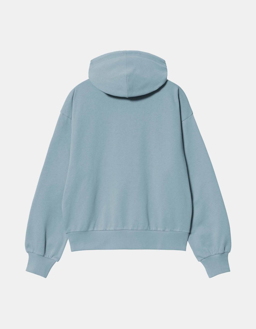 Sudadera W' CARHARTT HOODED CASEY - Frosted Blue / Silver