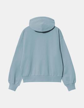 Sudadera W' CARHARTT HOODED CASEY - Frosted Blue / Silver