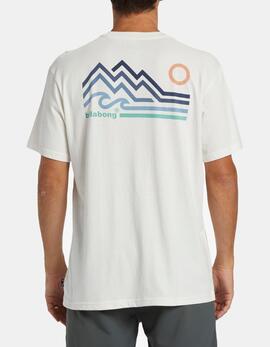 Camiseta BILLABONG  RANGE - Off White