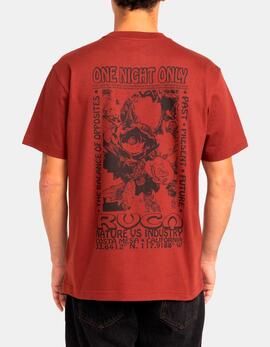 Camiseta RVCA ONE NIGHT ONLY - Red Earth