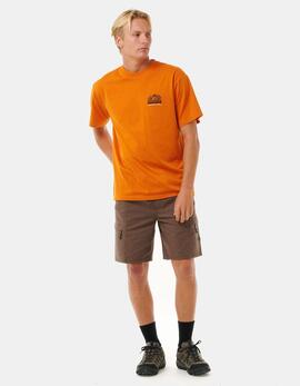 Camiseta RIP CURL VAPORCOOL SEARCH TREK - Orange Amber