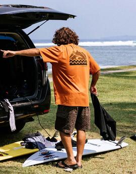 Camiseta RIP CURL VAPORCOOL SEARCH TREK - Orange Amber