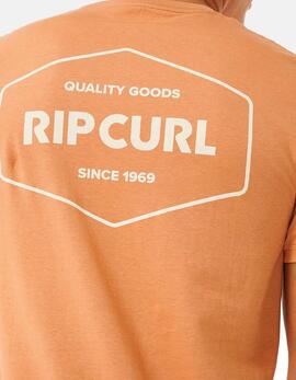 Camiseta RIP CURL STAPLER - Clay