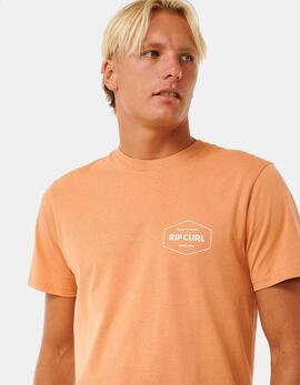 Camiseta RIP CURL STAPLER - Clay