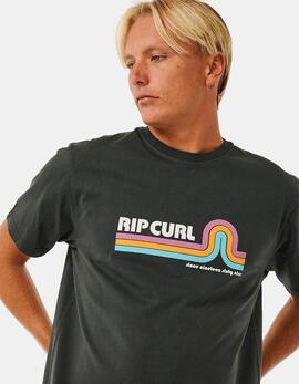 Camiseta RIP CURL SURF REVIVAL MUMMA - Washed Black